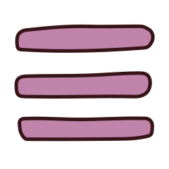Cartoon menu icon